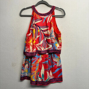 Flying Tomato Romper Tiered Red M Shorts Halter